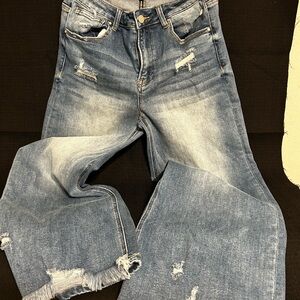 Risen Jeans Urban Edge High Rise Crop Wide Leg